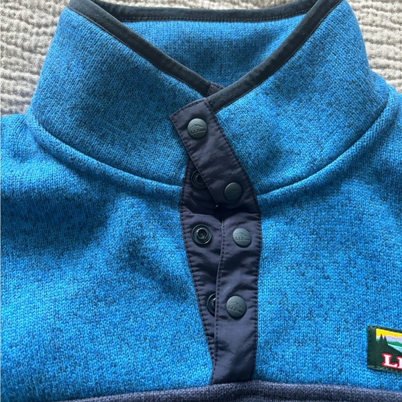 Llbean Quarter Zip Boys Sweater. Size 8 - Picture 5 of 6
